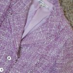Lillie Rubin Vintage Tweed Bouclé Blazer Jacket Women's 14 Lavender Wool Purple Photo 6