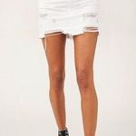 Free People NWT Out of Ordinary white Denim Mini Skirt - 4 ($68) Photo 0