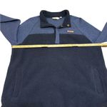 Vineyard Vines  Mixed Media Sherpa Shep Shirt Pullover in Blue Quilted Fleece L Photo 5