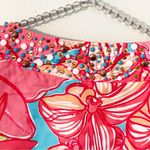 Lilly Pulitzer  Size 0 Jubilee Silk Bateau Neck Tunic Top Fuchsia Multi Floral Photo 7