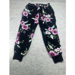 EXPRESS Joggers Womens Floral Pull On Mid Rise Large Side Pockets Elastic Back Photo 8