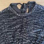 All Saints Jemima Lep Dress Black Velvet & Sparkles Photo 3