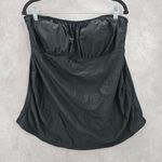 Old Navy 130.  Black Strapless Tube Top Padded Tankini XL Extra Large Photo 0