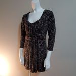 Soma  Tan & Black Faux Lace Patterned Dress (M) Photo 1