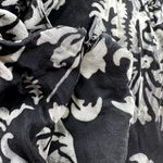 Spiegel Vintage  Floral Tank Midi Dress 100% Silk Lightweight Black White 10 Photo 1