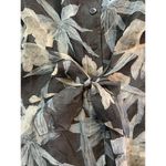 Robert Kitchen Sheer Blouse Women XL Floral Mature Coastal Grandma Office Canada Gray Photo 5