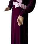 American Vintage Vintage Victorias bridal Shop Hazleton PA burgundy Velvet Pink dress size medium Photo 3