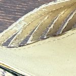 Lauren Ralph Lauren Kadie 4” snake skin ankle wrap heel size 7 1/2 Yellow Photo 5