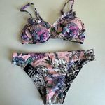 Vera Bradley Meadow & meadow eva bikini floral pink black size small 2 piece Photo 2