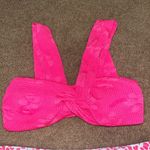 SheIn textured pink Bikini top & cheetah cheeky bottoms, Small Photo 1