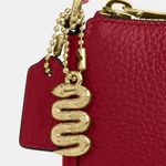 Coach CZ930 New Year Nolita 19 With Snake Charm Refined Pebble Leather Gold/Ruby Photo 10