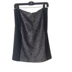 Michael Kors Size 10 M Snakeskin Academia Black Grey Pencil Skirt Photo 2