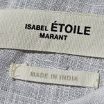 Isabel Marant Étoile Ezalio Floral Embroidered Yoke Linen Blouse Photo 6