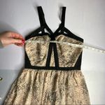 NWT Coast Women's Snake Print Floaty Strappy Fit & Flare Dress Blush Pink Size 4 Black Photo 11