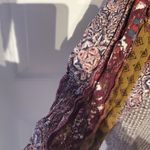 Mystree  Textured Long Sleeve Top with Patterned Sleeves Photo 3