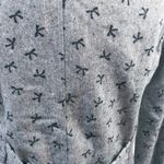 Needle & Thread  Anthropologie Gray Bow Pea Coat Size M Photo 5