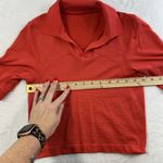 Lululemon  Sz 0 Swiftly Tech Relaxed-Fit Polo Shirt Cropped Hot Heat / Red Glow Photo 8