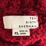 Ten Sixty Sherman New Eyelash Chenille Sweater Fuzzy Mock Neck Pullover Red Photo 13