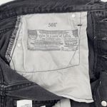 Levi's Levi’s 501 Original Fit High Rise Shorts Women Size 30 Black Cutoff Denim Button Photo 13