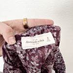 Abercrombie & Fitch [] Purple Floral Paisley Print Lace Trim Midi Skirt Sz Medium Photo 10