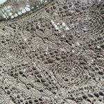 Hollister Holister Lace Trimmed Festival Cottagecore Brown Women’s Button Down Blouse Photo 6