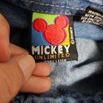 Disney Mickey Jerry Leigh 90s Denim Embroidered Cotton Button Down Size Medium Blue Photo 6