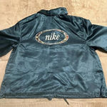 Nike  Sportswear Blue Satin Jacket Photo 6