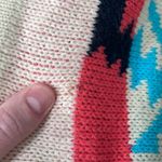 Moon Collection The Bonfire Knit Aztec Multicolor Asymmetrical Open Cardigan S Photo 7