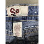 SO  Shortie Cut Off Shorts 26x2 Blue Flap Pockets Embellished Booty Juniors Tag 1 Photo 6