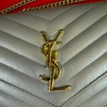 Yves Saint Laurent YSLwalllet on chain wok Gray Photo 14