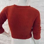 Sugar Moon Sweater Size XS Color Terracotta Pullover Cropped Sweater Photo 7