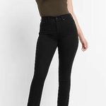 EXPRESS NWT  BOOT HIGH RISE KNEE DISTRESSED SIDE SLIT JEANS BLACK 16R Photo 0