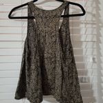 American Rag Cie Black & Gold Floral Print Racerback Tank Top L Size L Photo 2
