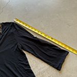 Cable & Gauge  /  Womens Button Down Shirt Studded Collar 3/4 sleeve / black Photo 1