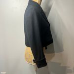 Cartonnier Anthropologie Cropped Wool Double Breasted Blazer Women's Small Blue Photo 6