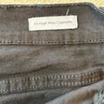 frame denim FRAME Ali High Rise Cigarette Black Distressed Knee Denim Jeans Size 31 Womens‎ Photo 7