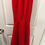 Selfie Leslie Pearl Ruffle Strap High Low Hem Dress Red XS Photo 9