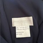 Dessy off the shoulder midnight navy puff sleeve maxi dress size 14 Blue Photo 1