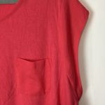 Calvin Klein Women’s Mixed Media Pocket Tee Hot Pink 3X Casual Work Office Photo 1