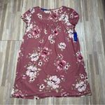 Apt. 9  Pink Short Sleeve Floral Sleep Dress with Sheer Shoulders NWT, Size XL Photo 0