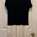 DKNY NWT Donna Karan New York Blue & White Dress Size 14 Career Casual Pockets Photo 0