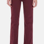 MOTHER | The Tripper High Rise Ankle Fray Denim Jeans, Play Date, Burgundy, 28 Purple Photo 0