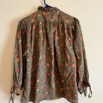 Sundance  Green Floral Print Button Down Top- Size XS Photo 1
