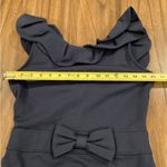 Red Valentino Spa ruffle Sheath bow Bodycon Mini Dress Navy Sleeveless short M Photo 4