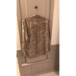 Equipment Femme Snake Print Silk Blouse in Brown/ Tan Size M Photo 7