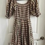 Olivia James The Label Anna Dress Olive Mini Geo Size XS Green Photo 5