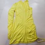 superdown  Ilana Ruched Mini Dress in Neon Yellow XL Photo 10