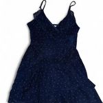 TJ Maxx Navy Blue Polka Dot Romper Photo 0