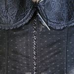 Delicates  Vintage Black Lace Corset Set Size M Photo 6