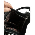 Bruce Makowsky Black Pebbled Leather Crossbody Handbag Photo 6